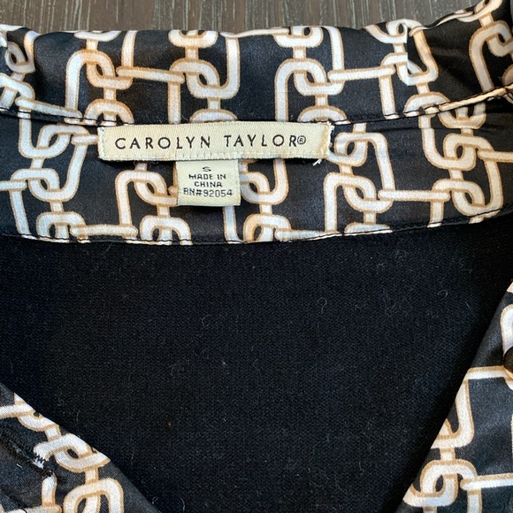 Carolyn Taylor ladies sweater infused with blouse in size small - Picture 3 of 9